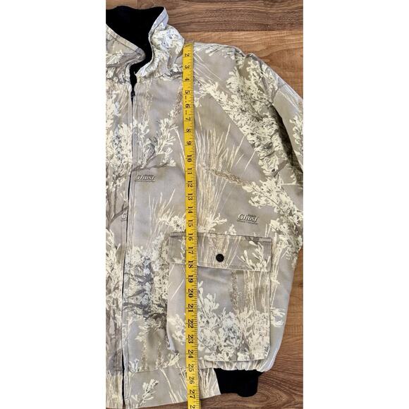 Vintage Ghost‎ Camo Prairie Field Bomber Jacket Quilt Insulated Size XL(?) GUC - Picture 5 of 14